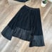 Bailey 44 Roxy Asymmetric Black Pleated Long Skirt Midi