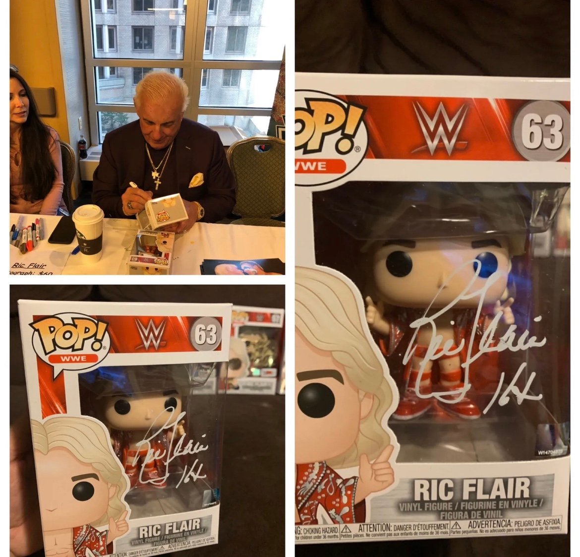 Autographed Ric Flair Funko Pop