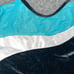 Women's AF teal velvet w/Lycra multi sparkle gymnastics tumbling leotard sz AM