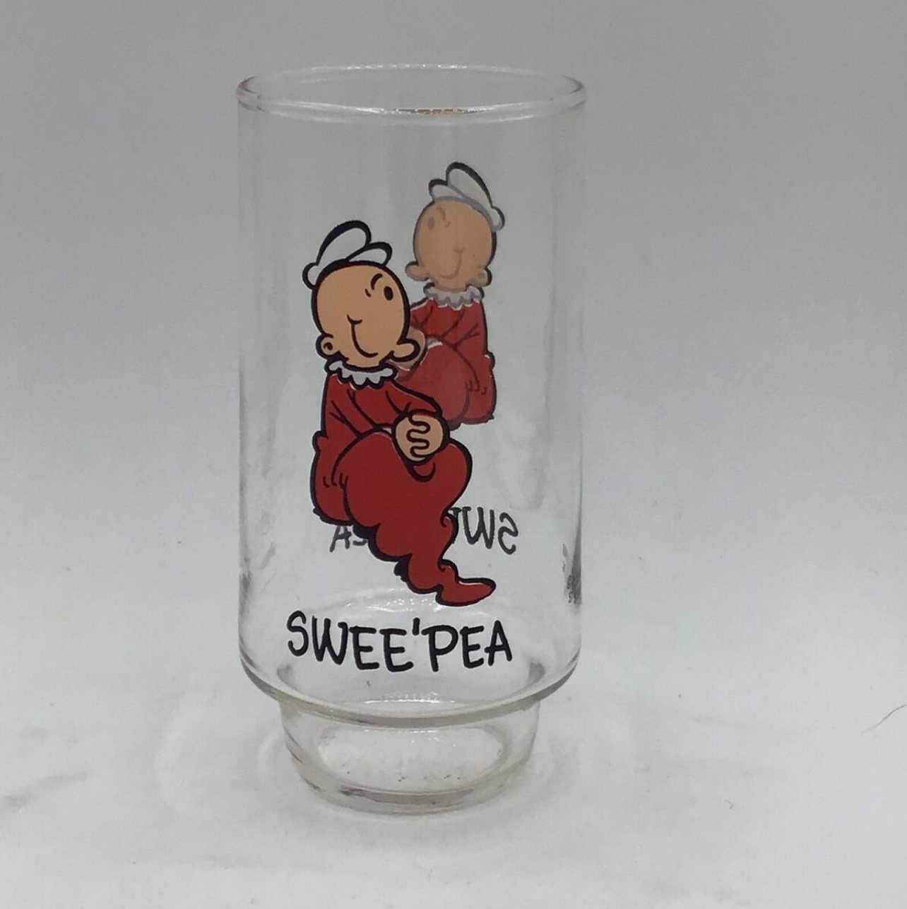 3 Vintage 1975 Coca Cola Collector Glass Popeye Drinking Glass