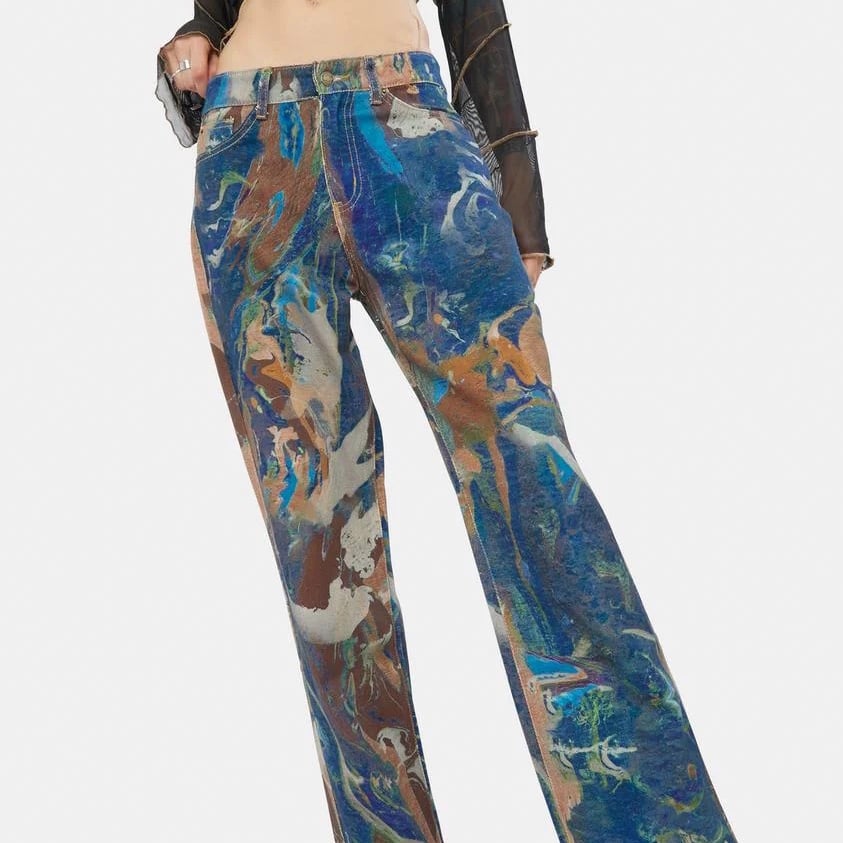 Marble Slouchy Jeans