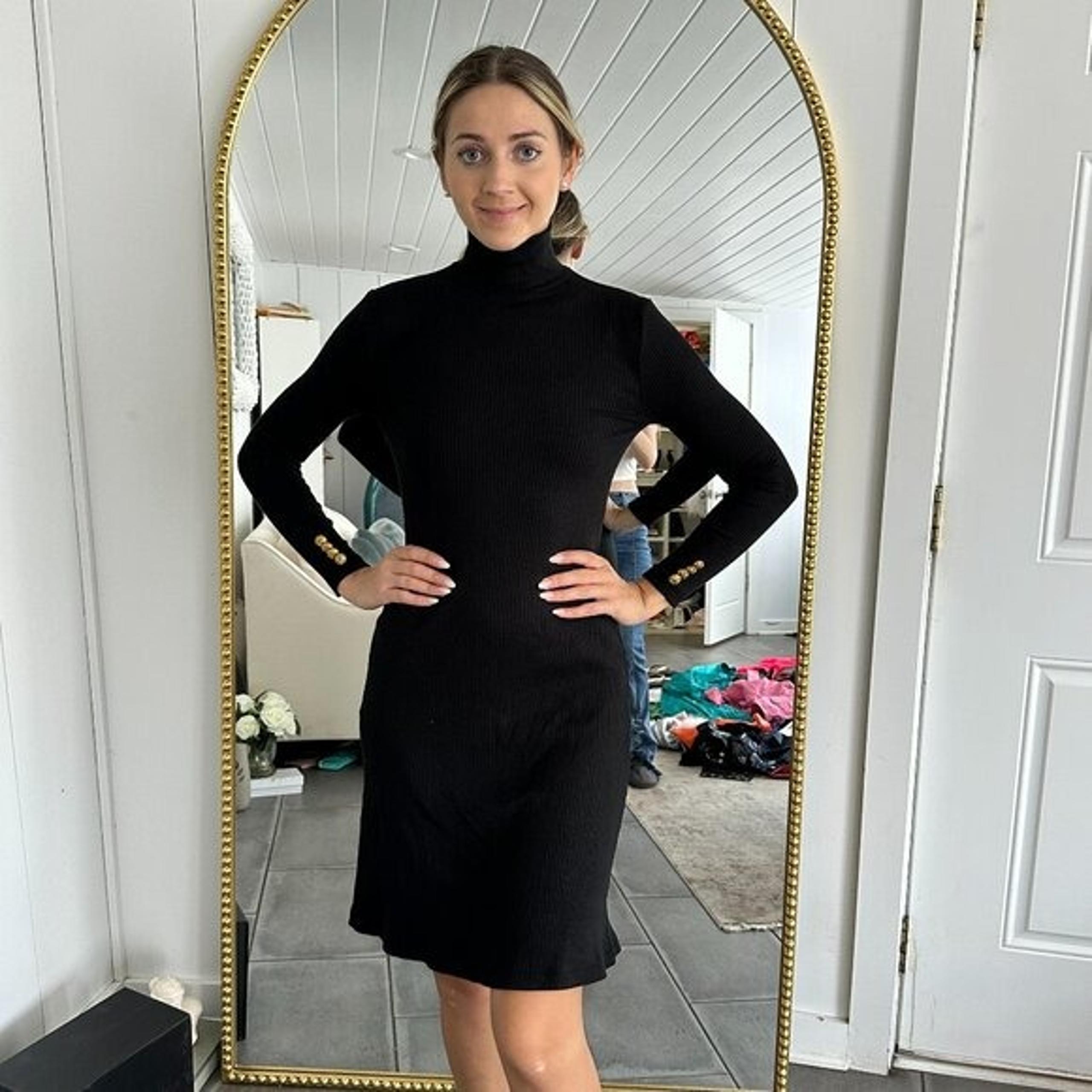 Lauren Ralph Lauren Cotton-Blend Turtleneck Dress - Midi dresses