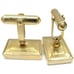 Vintage 1/20 12K Gold Filled Cufflinks Marked BAB Rectangular Design