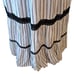 Anthropologie Lilka Maxi Dress Sz M White Stripe Bohemian Coastal Tiered Coastal