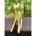 Vintage Solid Brass Rocking Horse Figurine Ornament Paperweight MCM -A88