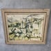 Vintage William Thon Coastal Autumn Abstract Watercolor Printed Framed w/Glass