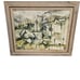 Vintage William Thon Coastal Autumn Abstract Watercolor Printed Framed w/Glass