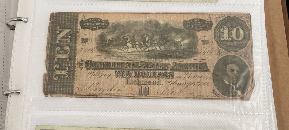 Confederate note