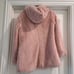Kenneth Cole coat pink coat soft coat sherpa coat fluffy jacket pink coat
