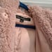 Kenneth Cole coat pink coat soft coat sherpa coat fluffy jacket pink coat