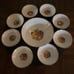 Vintage Bavaria Germany Schindig Fruit Dessert Bowls and Serving Bowl 9 piece