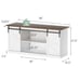 Farmhouse Sliding Barn Door TV Stand for TVs up to 65\
