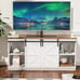 Farmhouse Sliding Barn Door TV Stand for TVs up to 65\