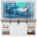 Farmhouse Sliding Barn Door TV Stand for TVs up to 65\