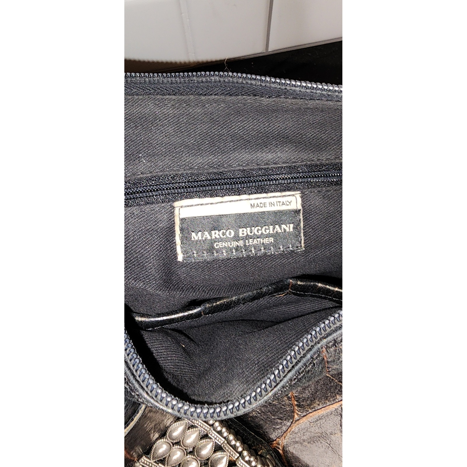 marco buggiani leather bag