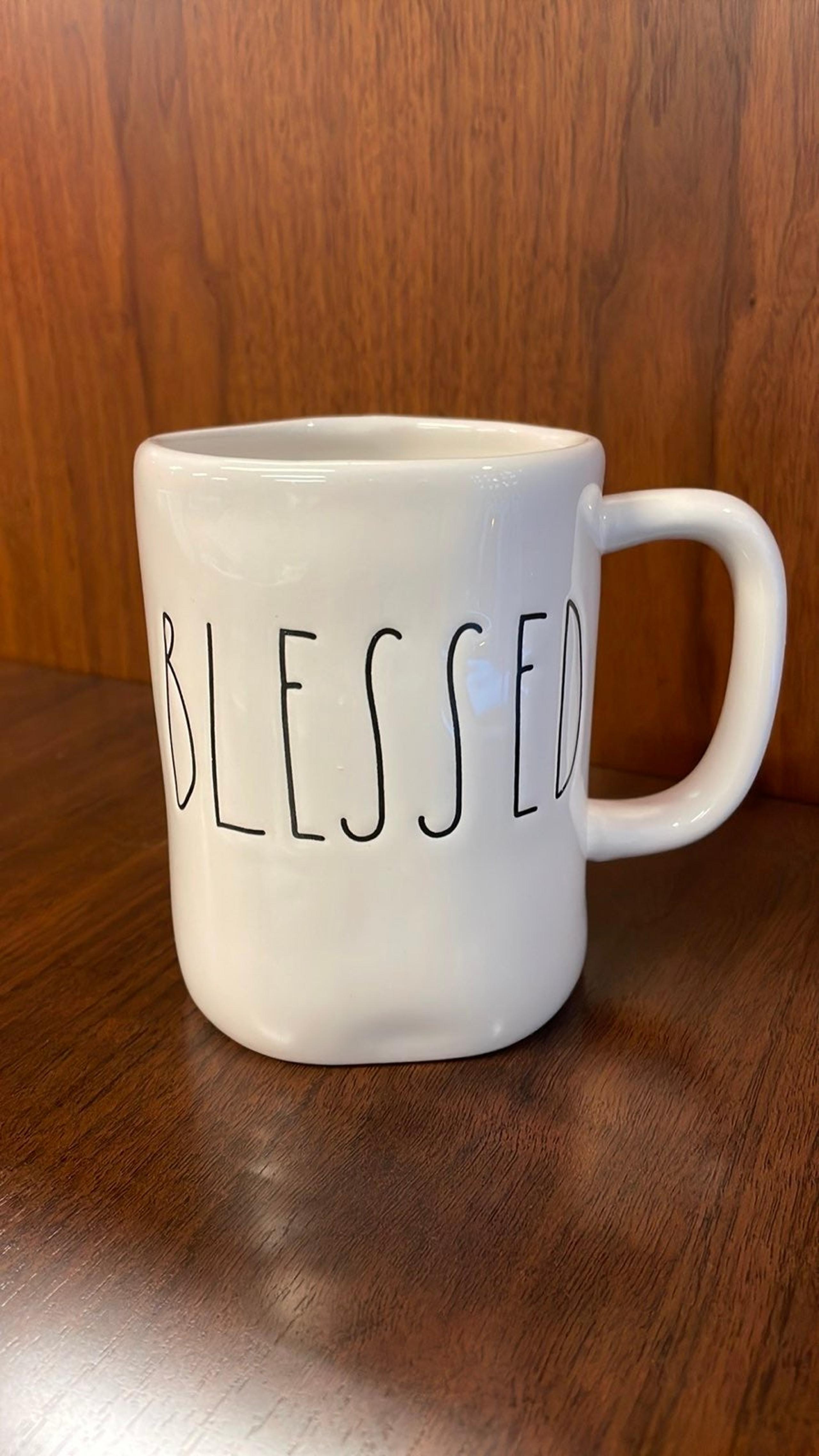 Rae Dunn by Magenta BLESSED Ceramic LL Coffee/Tea Mug/Cup