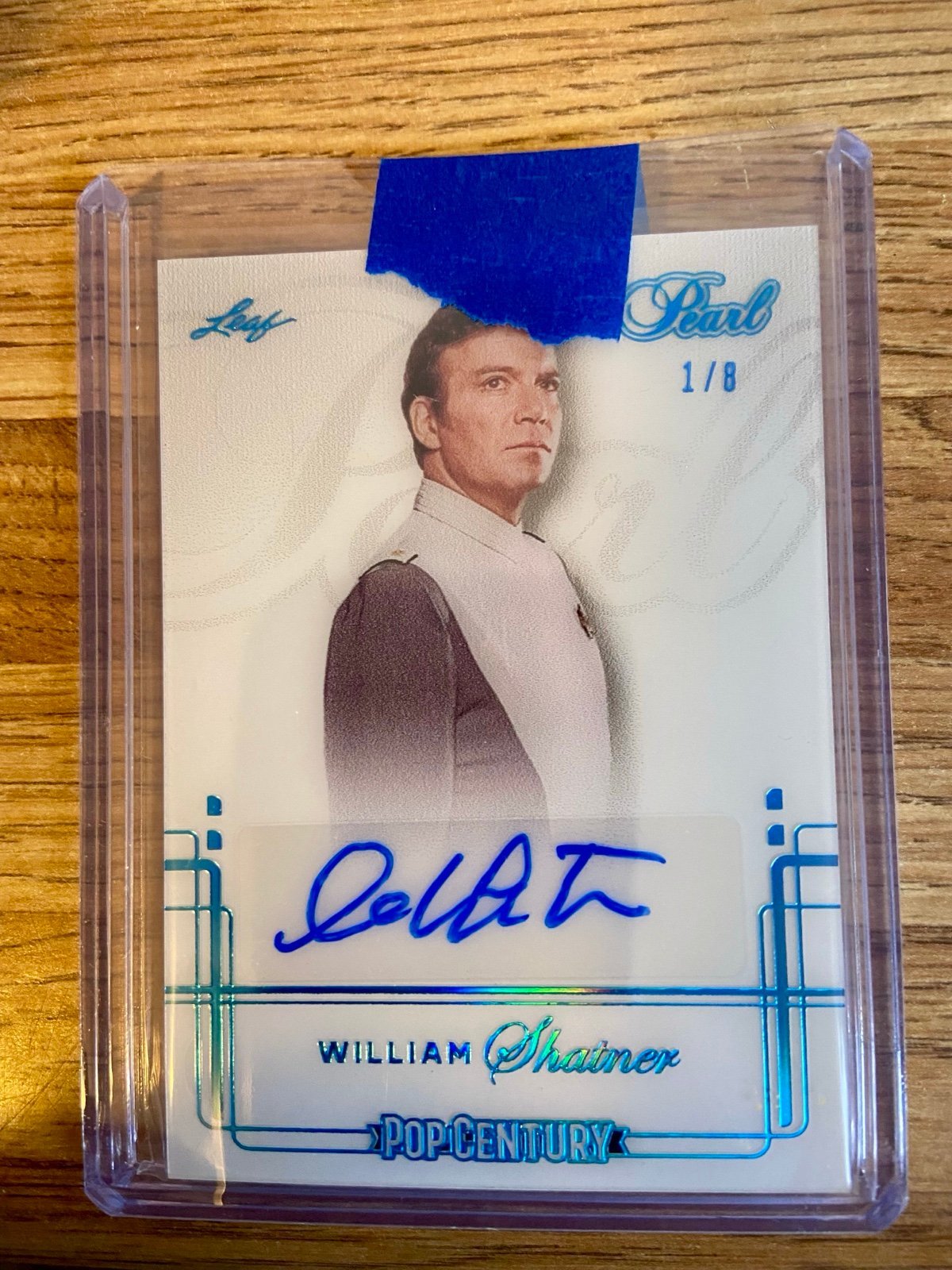 2024 LEAF WILLIAM SHATNER AUTOGRAPHED PEARL CAPTAIN KIRK STARTREK!