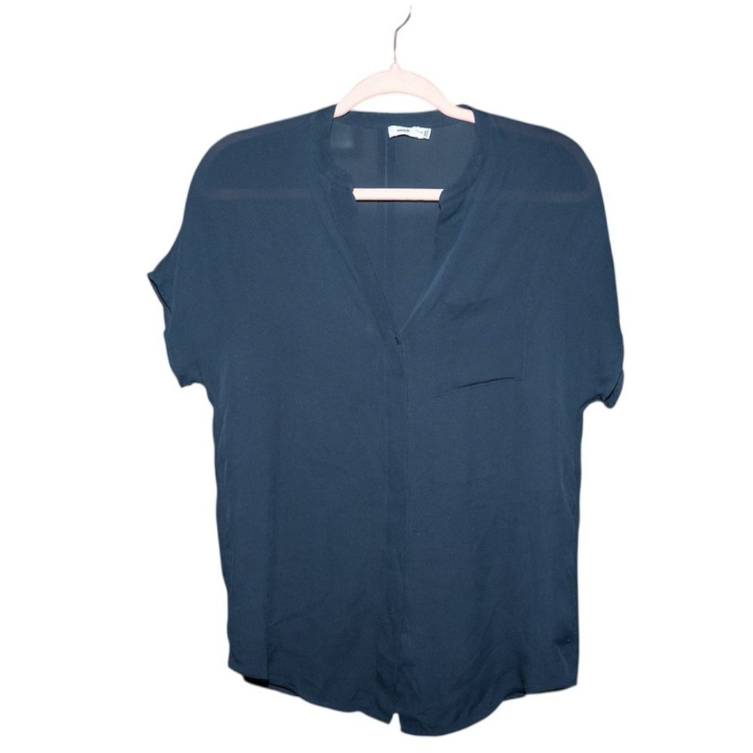 Vince Blue Short Sleeve T-Shirt