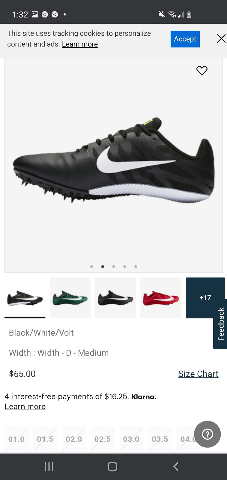 Nike zoom rival s9