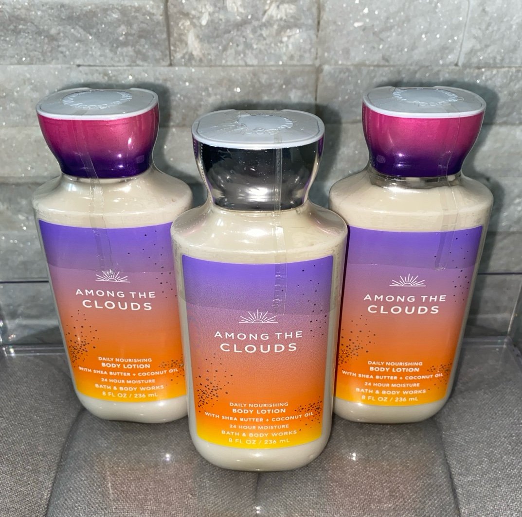 Bath & Body Works Among The Clouds Body Lotion X3 Bundle