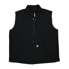 Carhartt Textured Fleece Vest XL Tall XLT Mens Black Full Zip V28 Grunge Vintage