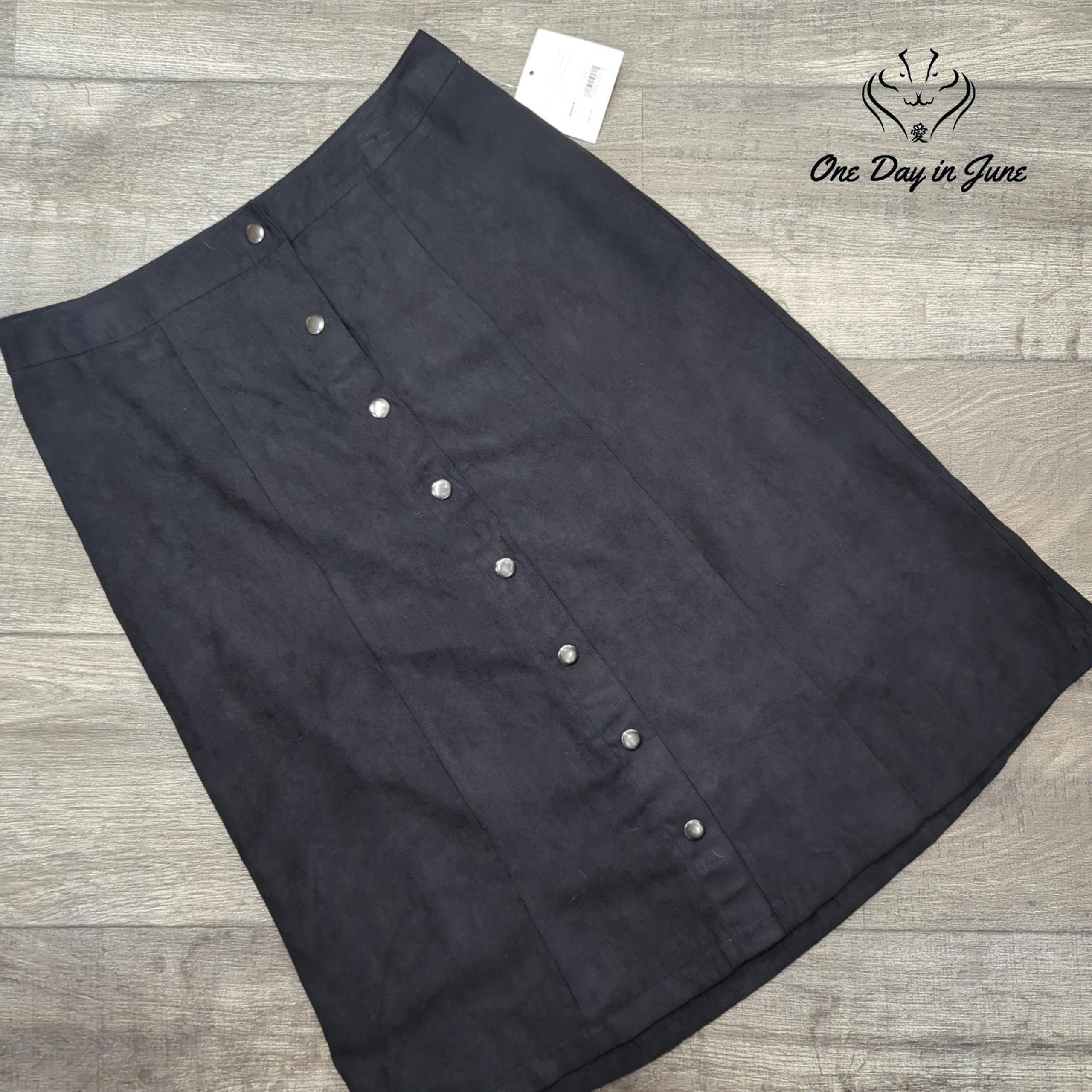 Croft & Barrow Snap Front Skirt Size 6