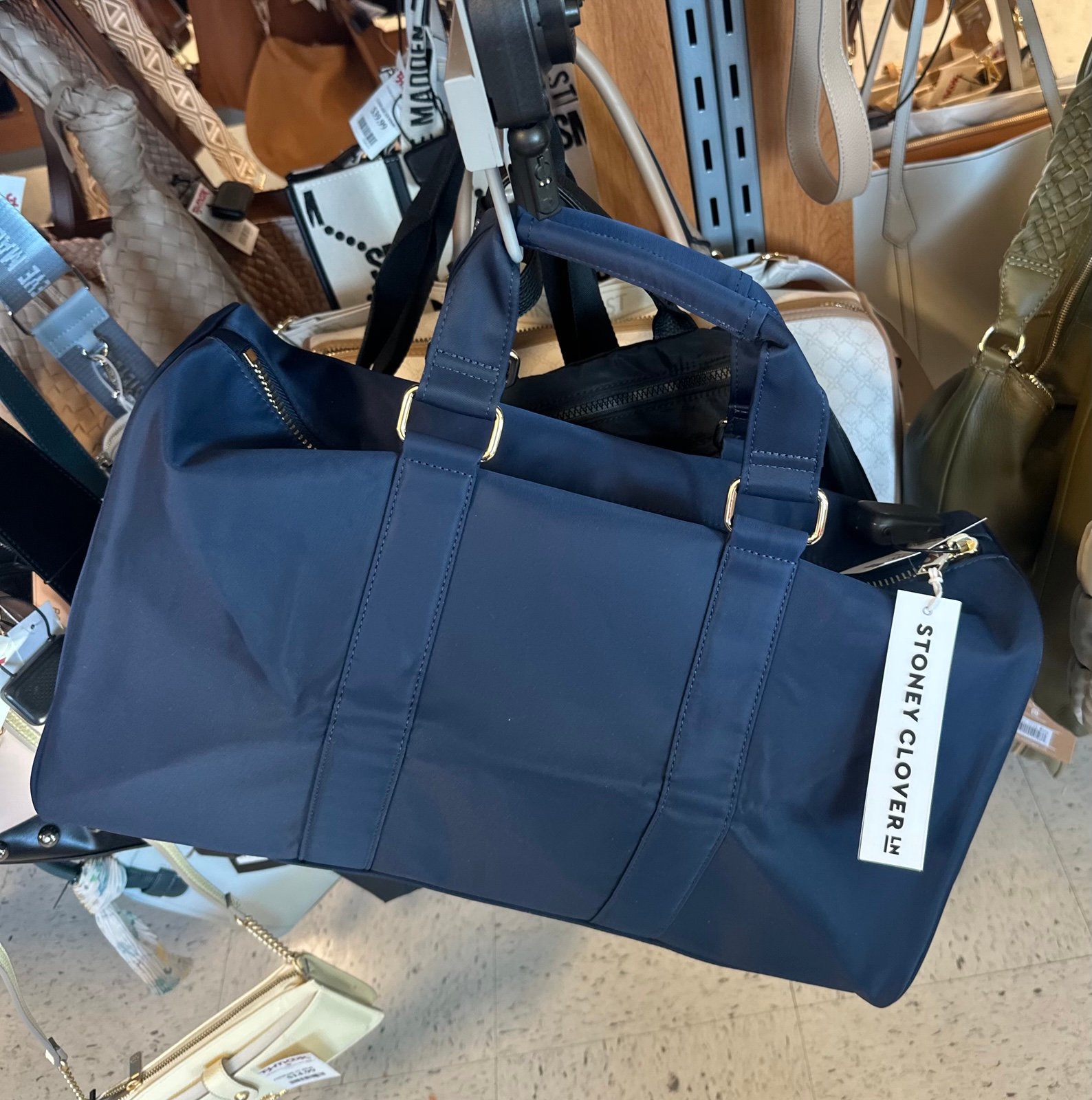 Stoney Clover Lane NWT Mini Sapphire duffle