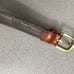 Dooney Bourke Belt Burgundy Leather Solid Brass Buckle Dress Preppy Mens Size 38