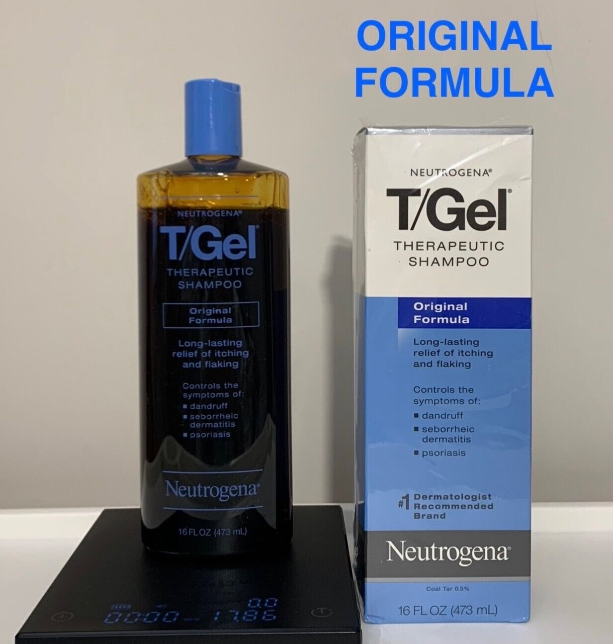 Neutrogena T/Gel Therapeutic Shampoo Original Formula 16 Fl Oz New with Box VHTF