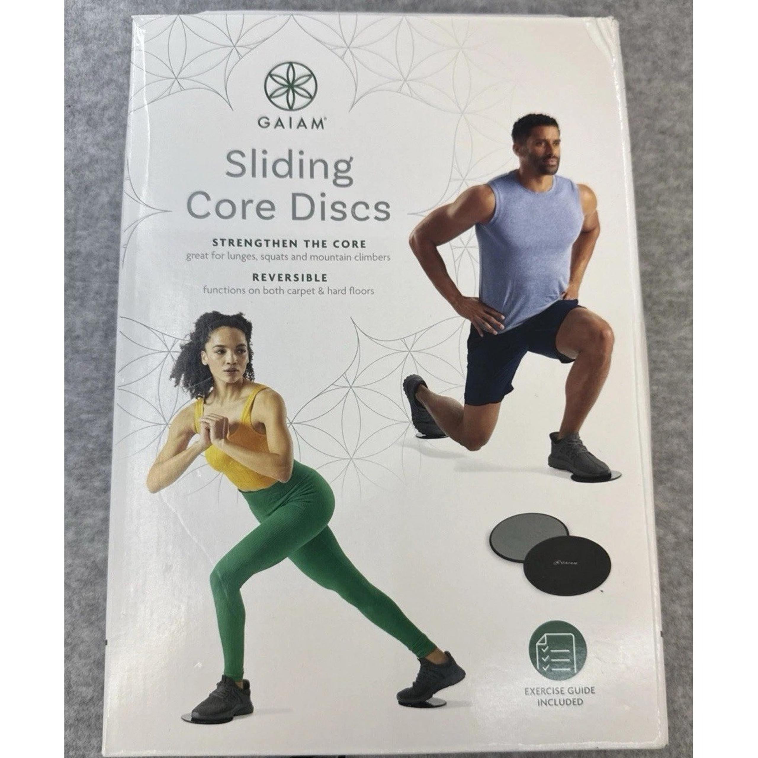 Gaiam Sliding Core Discs Strength Training Core Training