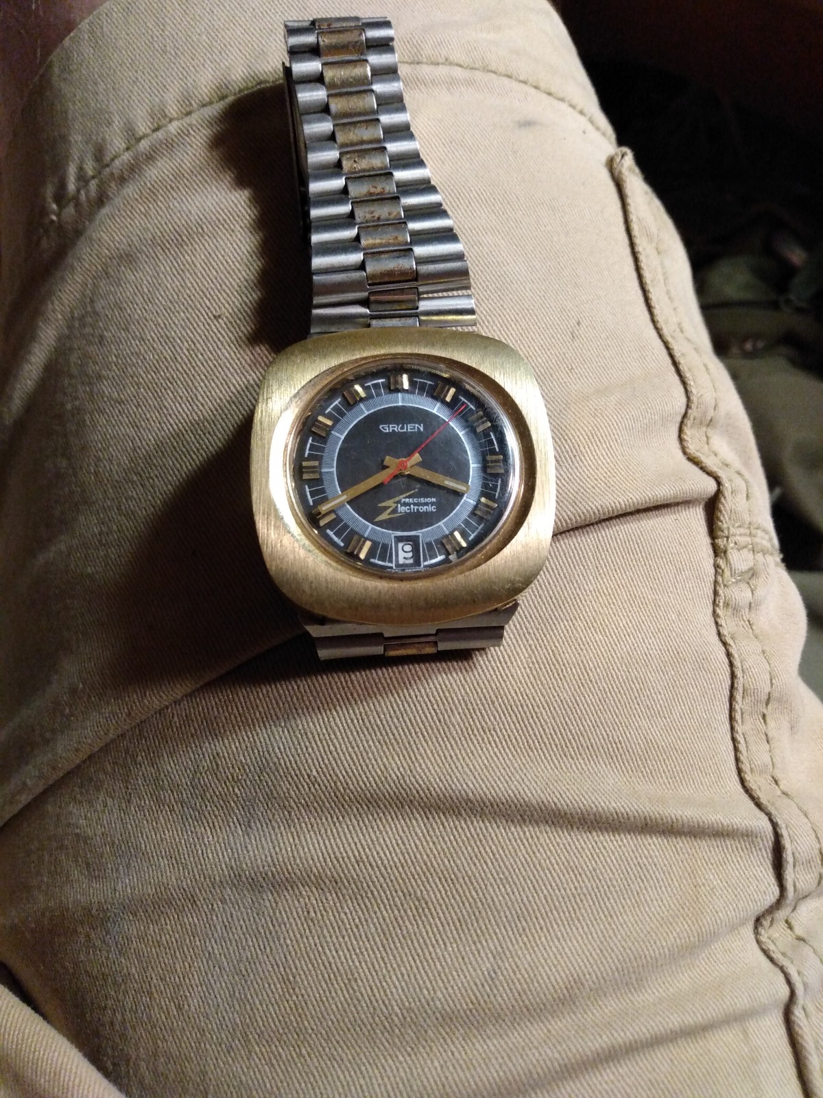 Vintage GRUEN men's Gold watch