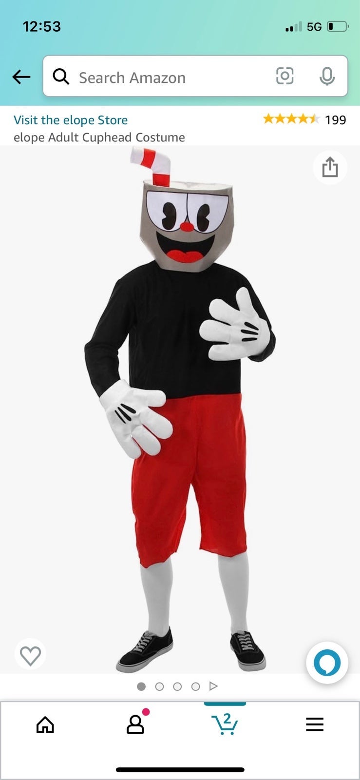 discounts and more Brand S/M size adult costume cuphead new Toys & Collectibles discounts and more Brand S/M size adult costume cuphead new Toys & Collectibles
