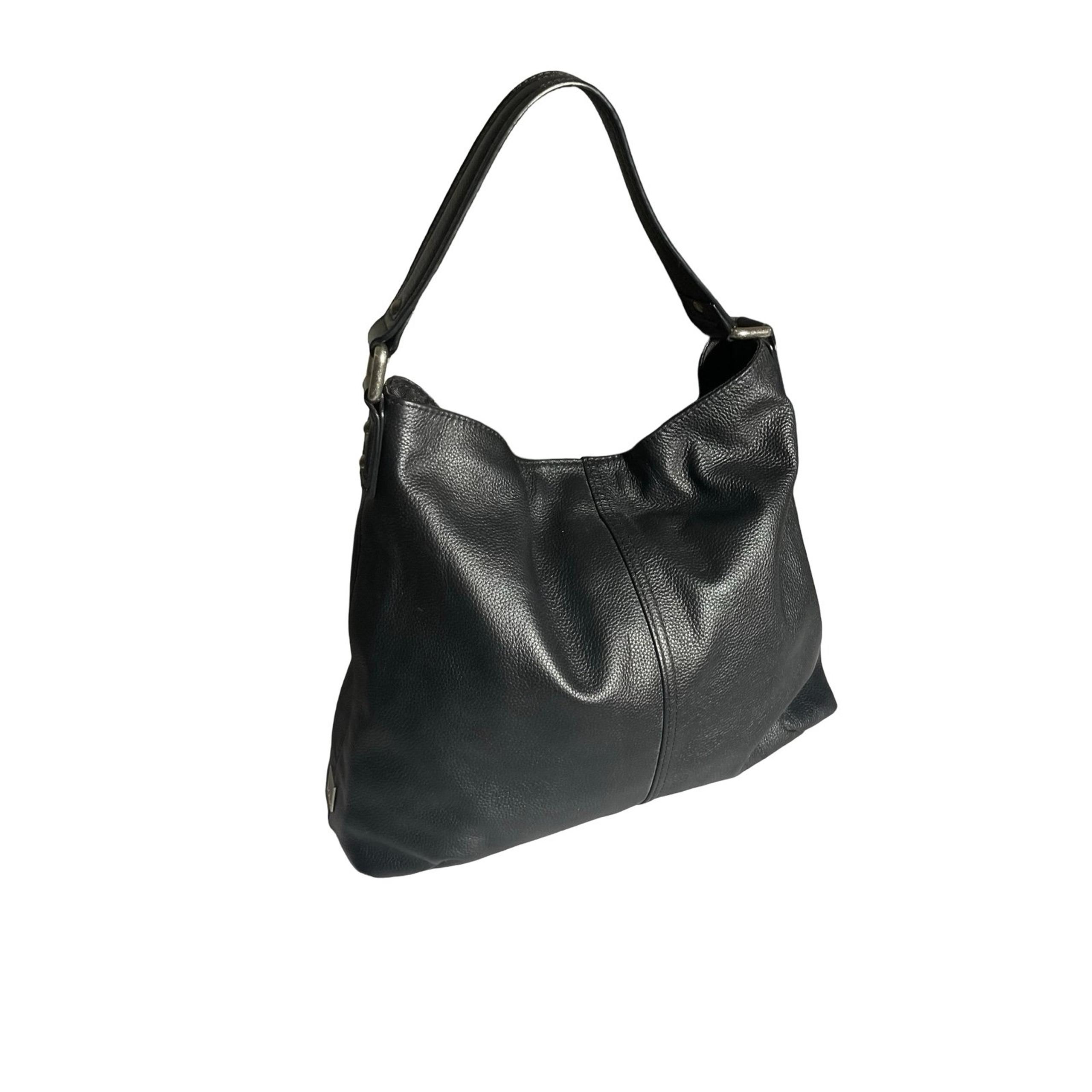 Kooba Women's Black Leather Hobo Shoulder Bag Classic Elegant Style