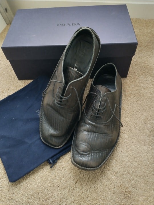 Prada men's lace-up dress shoes