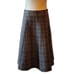 Covington Vintage Gray Brown Plaid Pleated Skirt | Size 4