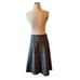Covington Vintage Gray Brown Plaid Pleated Skirt | Size 4
