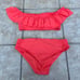 NWOB Bleu Rod Beattie off shoulder ruffle 2 piece swimsuit in shortcake size 4