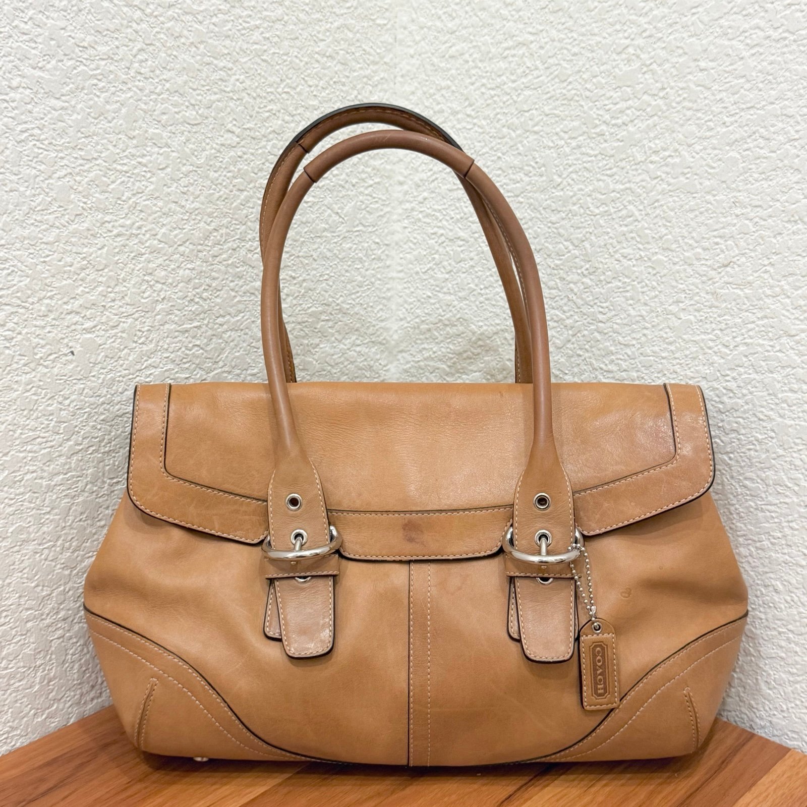 Authentic Y2K COACH 9636 Hampton Gloved Tanned Cowhide Leather Shoulder Bag