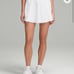 Narrow Waistband Tennis Skirt size 6 wht