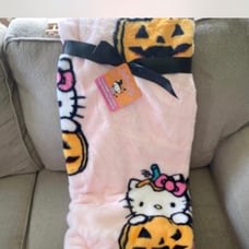 hello kitty blanket halloween