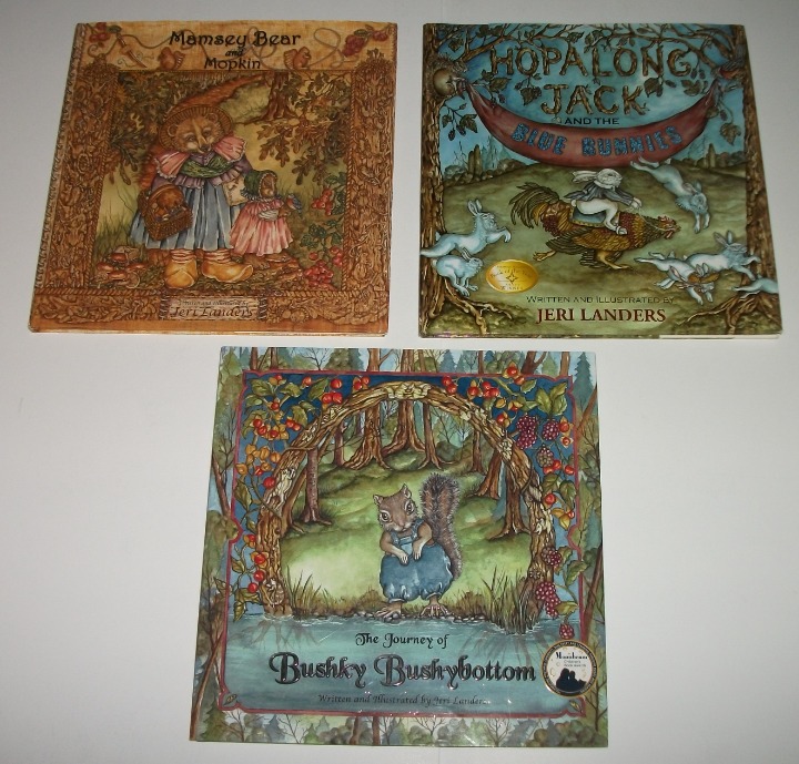JERI LANDERS Mamsey Bear Hopalong Jack Bushky Bushybottom *SIGNED/ SCETCHED* Lot