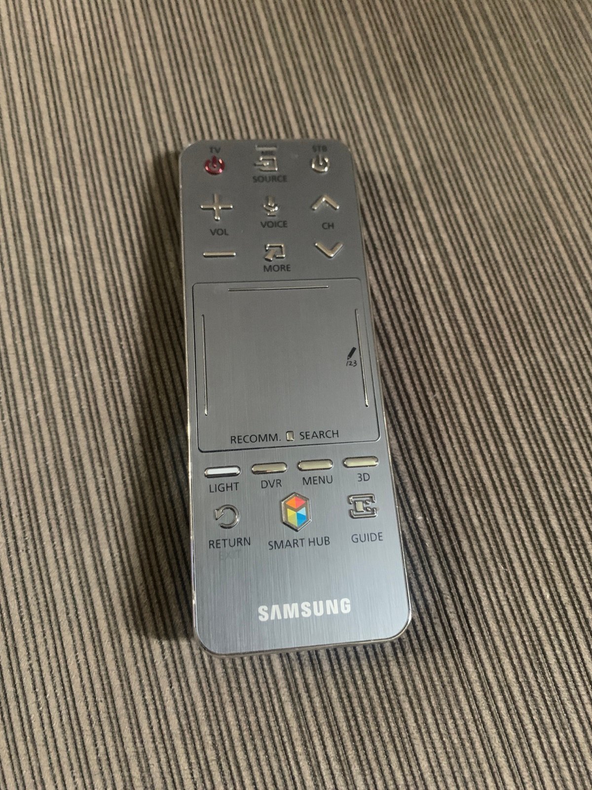 Samsung Smart Touch Control 2013 Smart Hub Remote Silver Gray RMCTPF1BP1