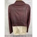 William Rast Burgundy Wilde Moto Jacket Collared Zip Up M