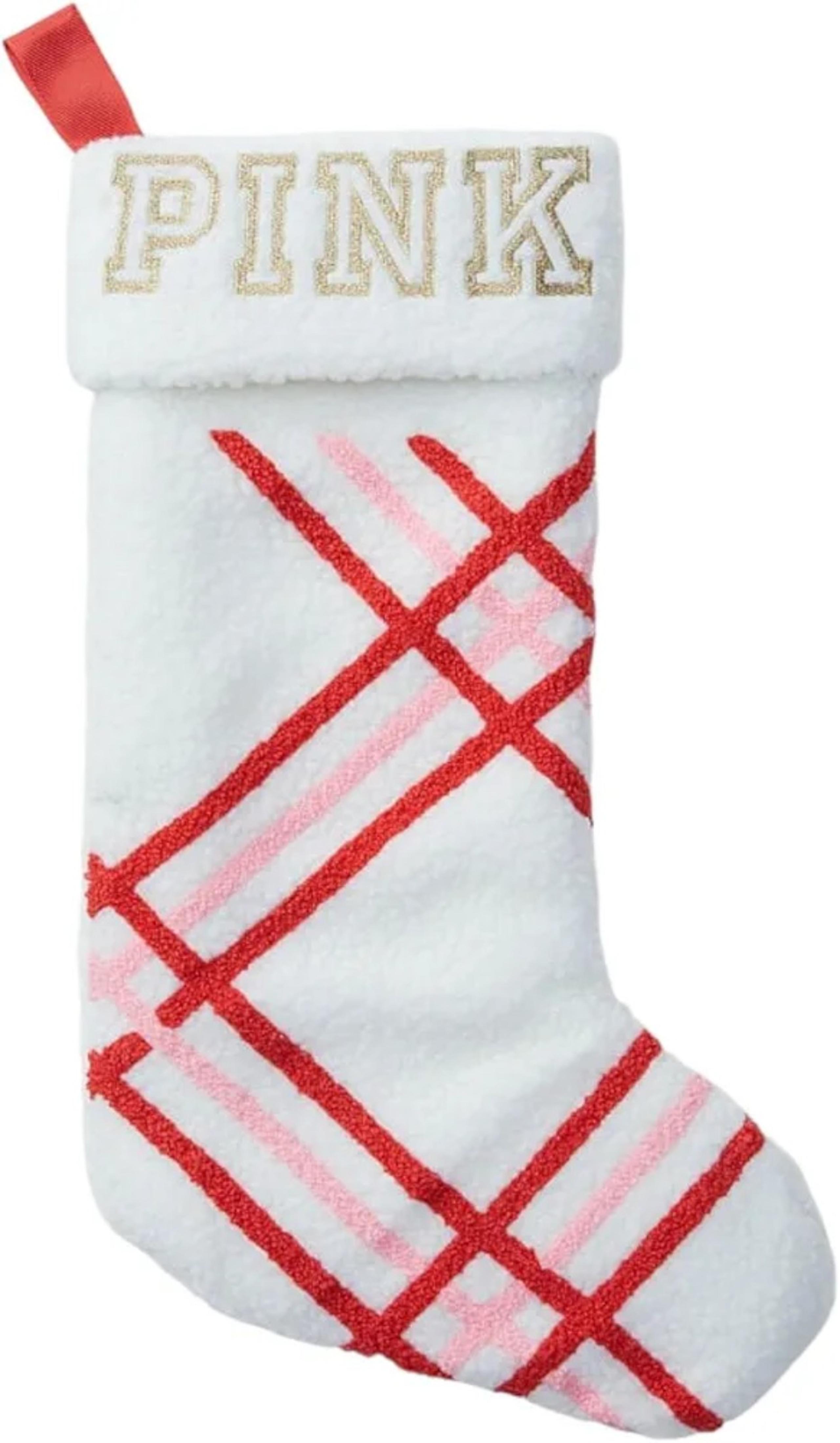 Pink Victoria's Secret Sherpa Stocking