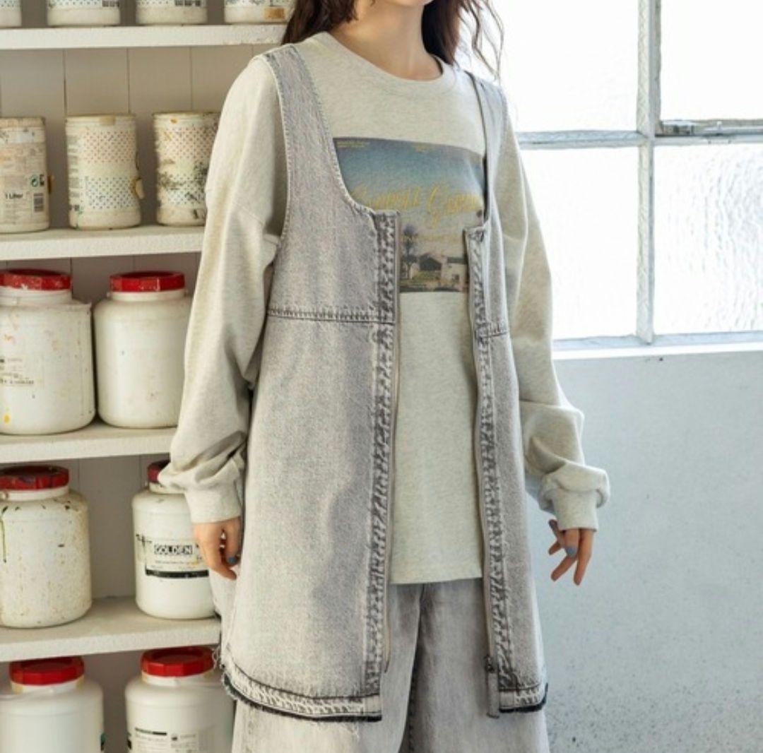 2-way Denim Dress & Denim Vest