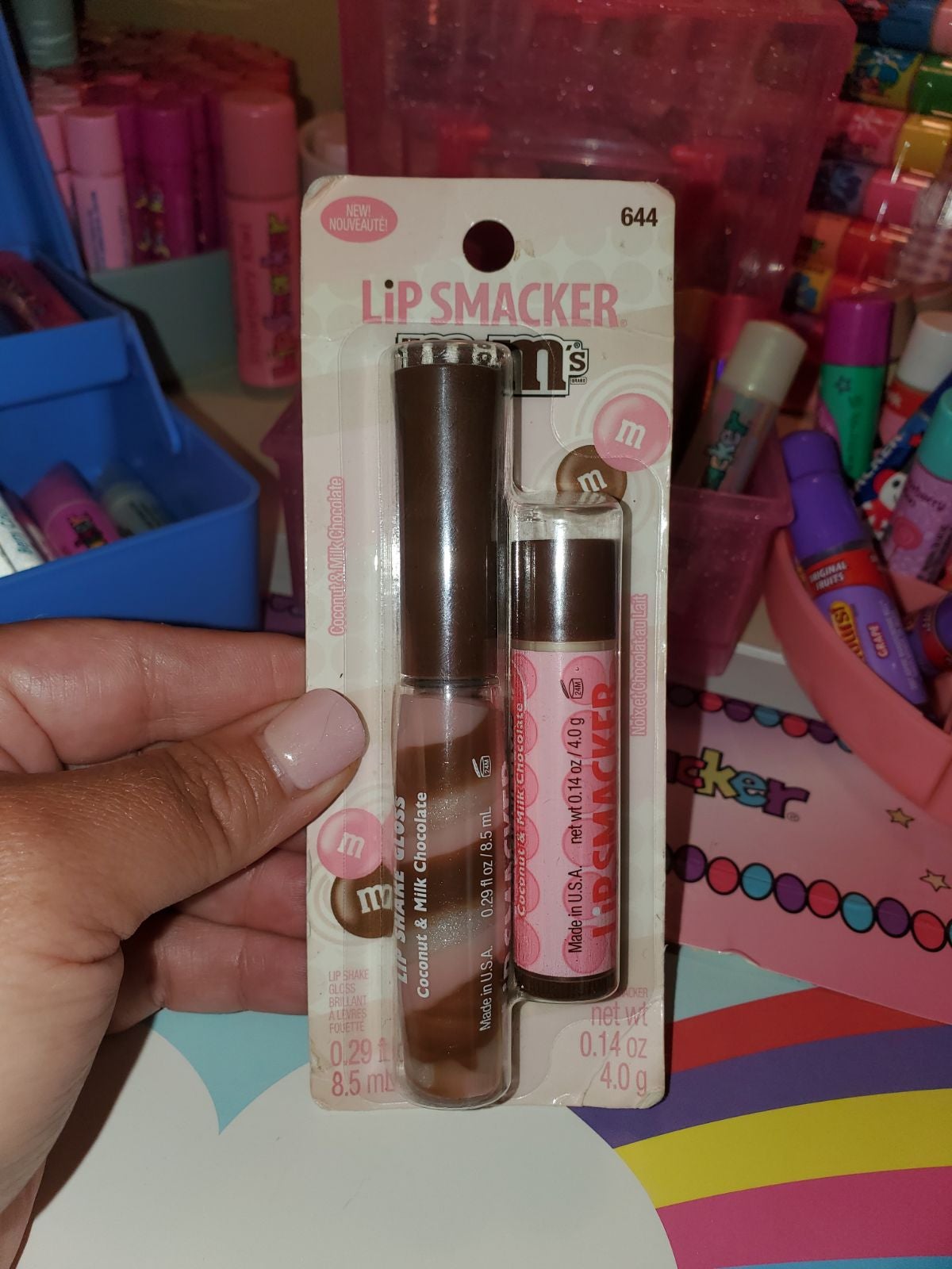 M&M lip smacker lip shake gloss and balm
