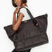 NEW VS Black Nylon Weekender Travel Bag with luggage tag