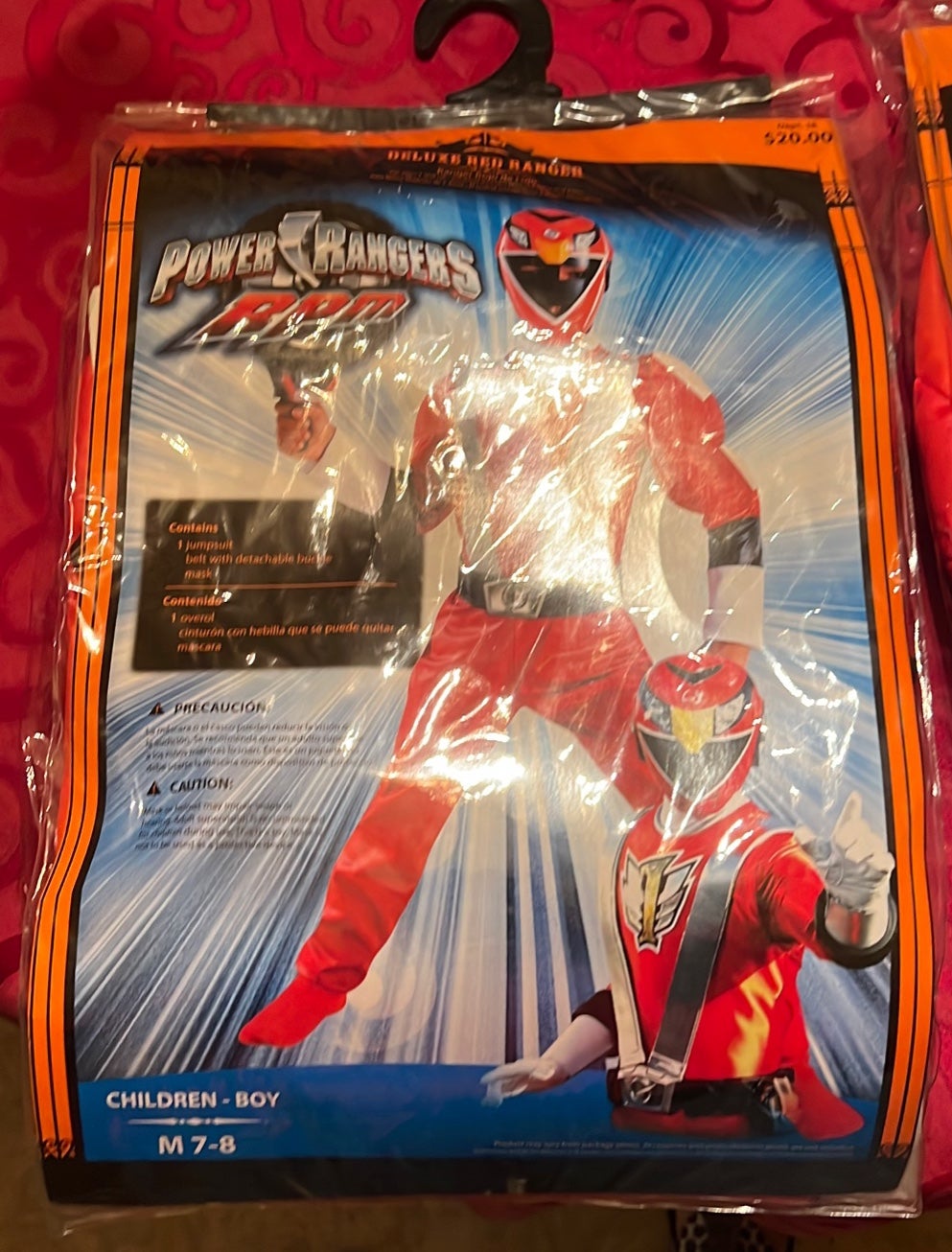 Vintage Power Ranger RPM Deluxe Red Ranger Muscle Costume M - 7-8