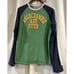 VTG Abercrombie & Fitch Men's Raglan Baseball Jersey Blue Green Long Sleeve XL