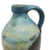 Primitive Folk Art Jug Hand Painted Landscape Sail Boats Fishing Antique Jar